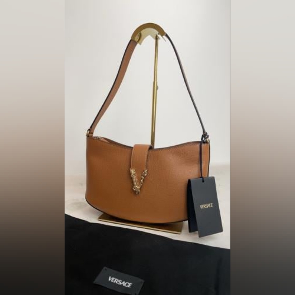 Versace Mini Hobo Grainy Calf Bag NWT BOX & DUSTBAG INCLUDED